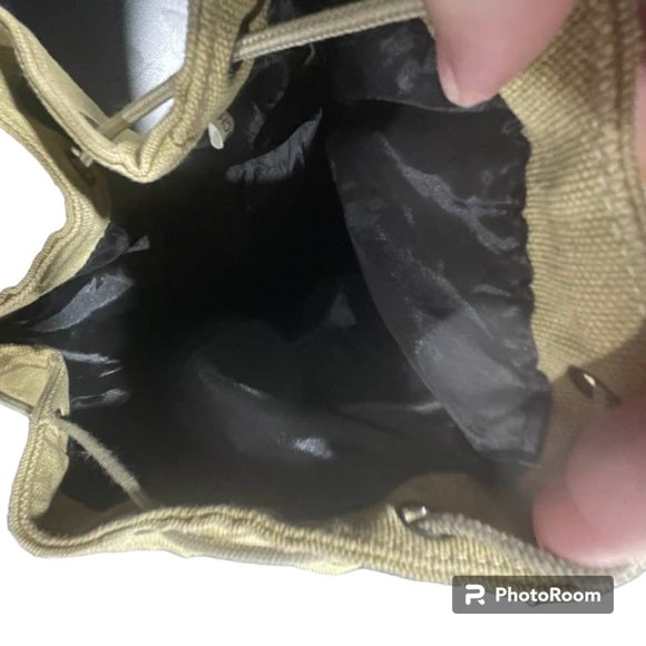 Military-Style Thick Canvas Hiking Camping Utility Unisex Backpack with Buckles - Picture 7 of 15